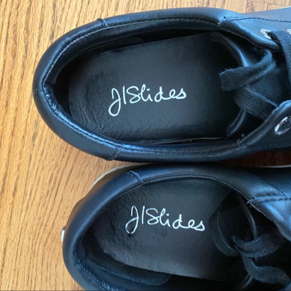 J Slides leather black platform sneakers - Picture 7 of 9